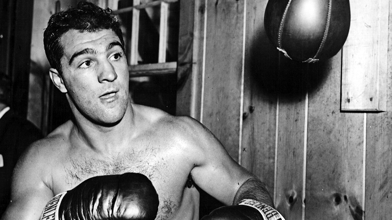 1951 Rocky Marciano defeats Joe Louis 