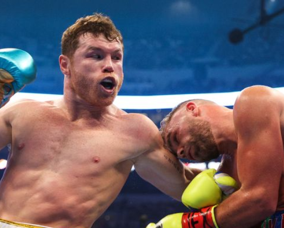 Canelo-Conquers-BJ-Saunders-Before-a-Record-Crowd-in-Texas