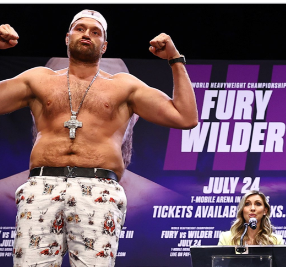 Tyson-Fury-Roared-and-Deontay-Wilder-Remained-Silent-at-their-LA-Presser