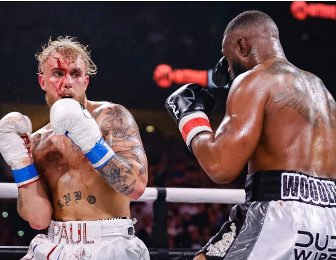 Watch: Jake Paul one-punch KO of Tyron Woodley in sixth round - AS USA