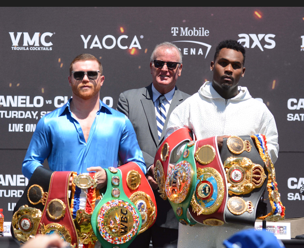 Canelo-Alvarez-and-Jermell-Charlo-Face-Off-at-Their-LA-Presser
